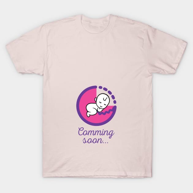 Baby coming soon T-Shirt by Amrshop87